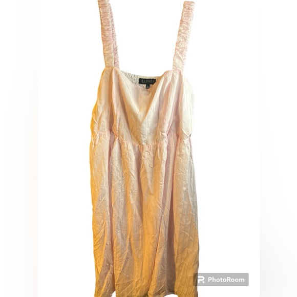 50. Eloquii Pink and White Striped Lined MIDI
Dress. Size 18. NWT. - Picture 2 of 8